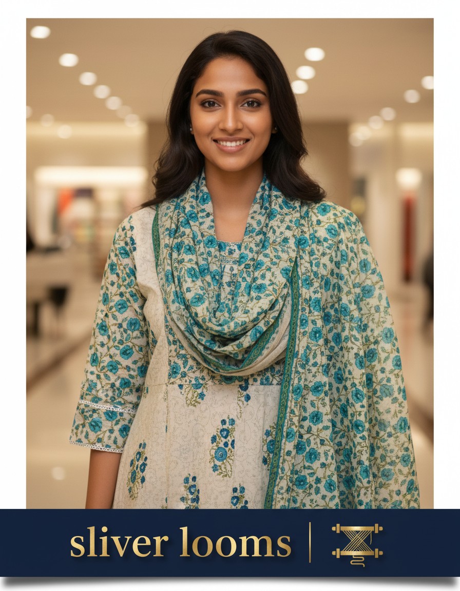 Floral Kurta Set with Dupatta