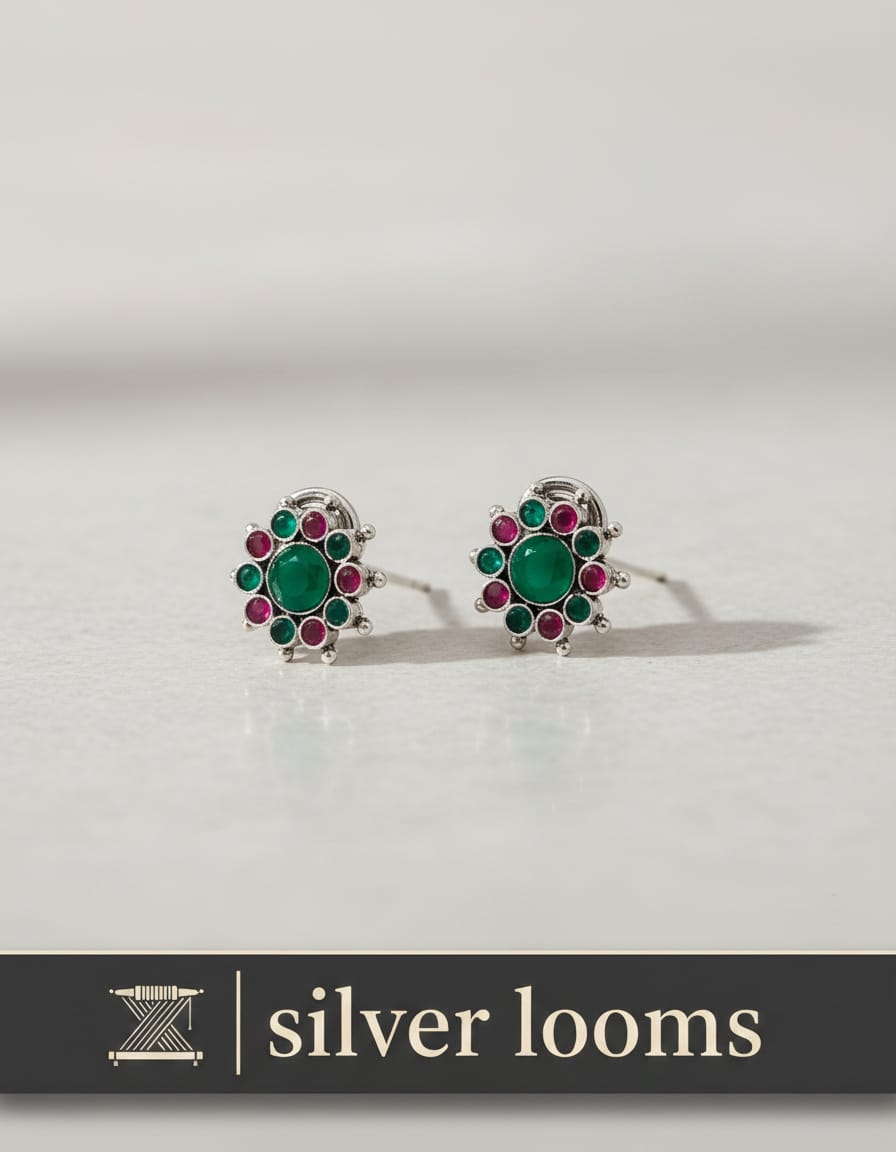Emerald Blue Earrings